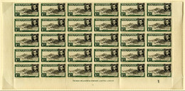 1938 ½d P.13½ Lower Marginal Bottom Two Rows, Odd Bend & Gum Disturbance (SG.38), Also Half Sheets Of ½d P.13 - Two Diff - Sonstige & Ohne Zuordnung