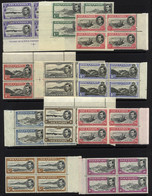 1938-53 Defins ½d To 10s (11 Values) In UM Marginal Blocks Of Four, Majority P.13 From SG.38a/47b. Cat. £720+ (44) - Sonstige & Ohne Zuordnung