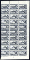 1940 P.13½ 3d Black & Grey Half Sheet Of Thirty (right Vertical Side) UM, SG.42a, Cat. £600+ - Sonstige & Ohne Zuordnung