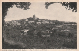 Carte Postale Ancienne De La Loire - Saint Germain Laval - Vue Générale, Côté Ouest - Saint Germain Laval