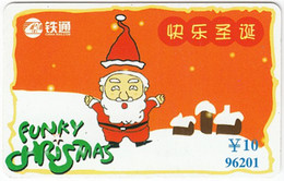 CHINA G-655 Prepaid ChinaRailcom - Occasion, Christmas - Used - China