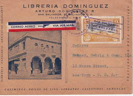 SALVADOR 1940 CARTE PAR AVION DE SAN SALVADOR - El Salvador