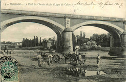 Montauban * Le Pont Du Chemin De Fer * Ligne De Cahors * Attelage Travaux - Montauban