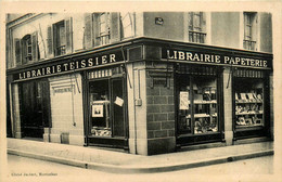 Montauban * Cpa Pub Publicité Librairie Papeterie TEISSIER , Rue Lacaze Et Place Cathédrale - Montauban