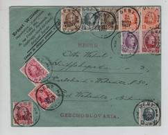 SP604/ TP Albert Houyoux S/L. Obl. Gent 24/7/1927 > Czecoslovakia - Covers & Documents