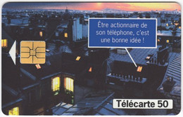 FRANCE C-746 Chip Telecom - View, Town By Night - Used - 1997