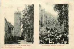 Montauban * Catastrophe Effondrement Du Beffroi , Tour De Lautier Le 11 Août 1910 * Cpa 2 Vues - Montauban