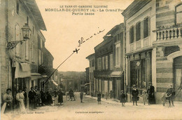 Monclar De Quercy * La Grande Rue * Partie Basse * Commerces Magasins * Villageois - Autres & Non Classés