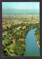 Italie - TURIN - Foto Aerea Panoramica - Parco Del Valentino - Fiume Pô Mole Antonelliana - Vue Aérienne Sur La Ville - Fiume Po