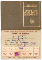 ARLUS / ASOCIAŢIA ROMÂNĂ PENTRU STRÂNGEREA LEGĂTURILOR CU U.R.S.S. - CARNET De MEMBRU - 1950 - CINDERELLA STAMP (aj315) - Fiscaux