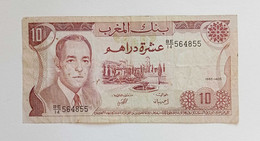 Marocco 10 Dirhams 1985-1405, Circolata - Morocco