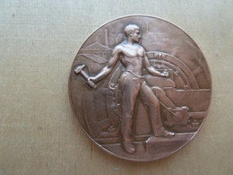 DA-078 Médaille Bronze (gravé Sur La Tranche) Signée Oudray,anagramme LC - Bronzen