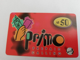 ARUBA PREPAID CARD SETAR/GSM PRIMO AFL 50,-     Fine Used Card  **9172** - Aruba