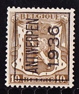 België 1936 Typo Nr. 313A - Typo Precancels 1936-51 (Small Seal Of The State)