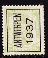 België 1937 Typo Nr. 320A - Typo Precancels 1936-51 (Small Seal Of The State)