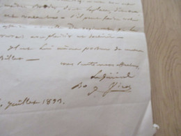 LS Autographe Signée Au Colonel Vielbans 1893 Général Vinot ?  Ou Autre - Other & Unclassified