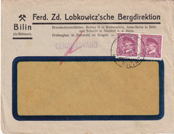 TCHECOSLOVAQUIE 1938 LETTRE DE BILINA - Covers & Documents