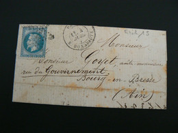 D 342 / NAPOLEON N° 29 SUR LETTRE - 1863-1870 Napoleon III Gelauwerd
