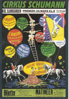 < Suede YT N° 1437 Fildeferiste Sur Carte Affiche Cirque, équilibriste, Cavalier, Cheval, Danseuse - Lettres & Documents