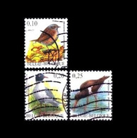 Belgique / Belgie: 'Buzin-Vögel – Birds – Oiseaux – Vogels, 2002-2008', Mi. 3140+3428+3796; COB 3087+3380+3749 Oo - Gebraucht