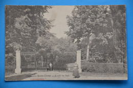 Louvignies 1909 Près De Soignies: Chaussée-Notre-Dame: Entrée Du Parc Animée - Soignies