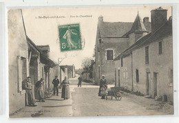 41 Loir Et Cher St Saint Dyé Sur Loire Rue De Chambord Animée - Other & Unclassified