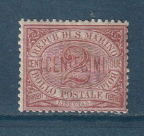 ⭐ Saint Marin - YT N° 26 * - Neuf Avec Charnière - 1895 à 1899 ⭐ - Unused Stamps