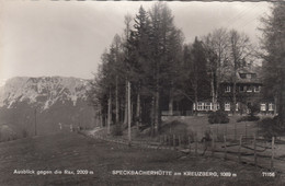 A9887) Ausblick Gegen Die RAX - SPECKBACHERHÜTTE Am KREUZBERG Mit Straße ALT - Raxgebiet