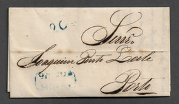 PORTUGAL COVER - PREPHILATELIC LETTER - PORTO (STB16) - ...-1853 Prefilatelia