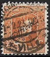 Luxembourg 1915 Dienstmarken Grossherzogin Marie Adelheid Aufdruck Officiel 30 Ct Gelbbraun Michel D 98 - Servizio