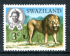 Swaziland 1975 Wildlife - 3c Lion - Wmk. Upright - MNH (SG 229) - Swaziland (1968-...)