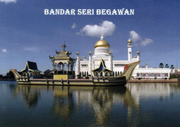 1 AK Brunei * Der Steinerne Nachbau Einer Königlichen Barke Aus Dem 16. Jh. Und Die Sultan-Omar-Ali-Saifuddin-Moschee * - Brunei