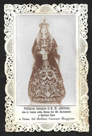 Santino Merlettato/holycard Lace: MARIA SS. ADDOLORATA - Chiesa SS. Sacramento - Napoli - E - RB - Raro Santino - Religion & Esotericism