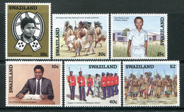 Swaziland 1986 Coronation Of King Mswati III Set MNH (SG 505-510) - Swaziland (1968-...)