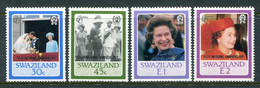 Swaziland 1987 Royal Ruby Wedding Anniversary Set MNH (SG 537-540) - Swaziland (1968-...)