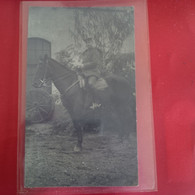 CARTE PHOTO SOLDAT CAVALIER 1918 - Guerra 1914-18