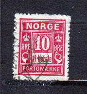 NORWAY - 1889-1915 Postage Due 10o Used As Scan - Gebraucht