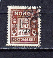 NORWAY - 1889-1915 Postage Due 15o Used As Scan - Gebruikt