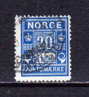 NORWAY - 1889-1915 Postage Due 20o Used As Scan - Gebraucht