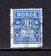 NORWAY - 1889-1915 Postage Due 20o Used As Scan - Gebruikt