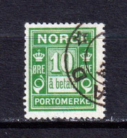 NORWAY - 1921-23 Postage Due 10o Used As Scan - Oblitérés