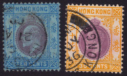 HONG KONG KE7 10c (MCA) And KG5 30c (MSCA) USED @E3464 - Usados