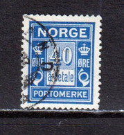 NORWAY - 1921-23 Postage Due 40o Used As Scan - Usados