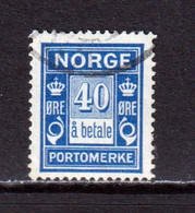 NORWAY - 1921-23 Postage Due 40o Used As Scan - Gebruikt