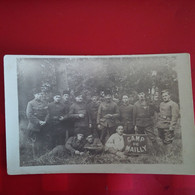 CARTE PHOTO SOLDAT CAMP DE MAILLY - Guerra 1914-18