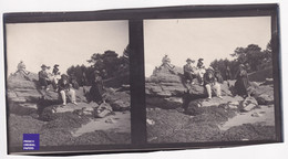 Saint-Sabin Les Pins 1922 Photo Stéréoscopique 17,8x8,2cm Plage Rochers Du Pointeau Loire Atlantique C6-26 - Stereoscopic