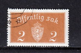 NORWAY - 1933-37 Official Offset 2o Used As Scan - Service