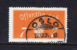 NORWAY - 1933-37 Official Offset 7o Used As Scan - Service