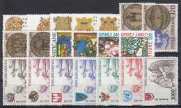 VATICANO 1980 Nº 689/701 + A-66/72 AÑO COMPLETO NUEVO, 20 SELLOS - Annate Complete