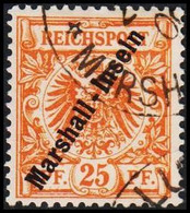 1899 - 1900. Marshall-Inseln 25 Pf. REICHSPOST. (Michel 11) - JF518362 - Marshalleilanden